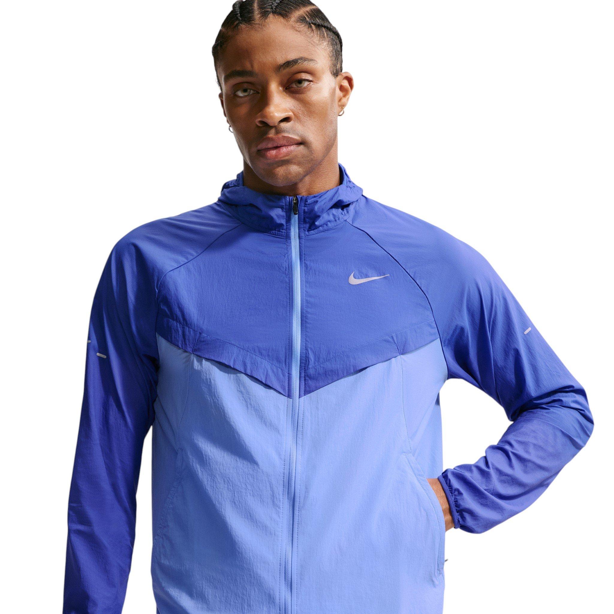Nike Men's Stride Repel UV Running Jacket - Blue - BLUE